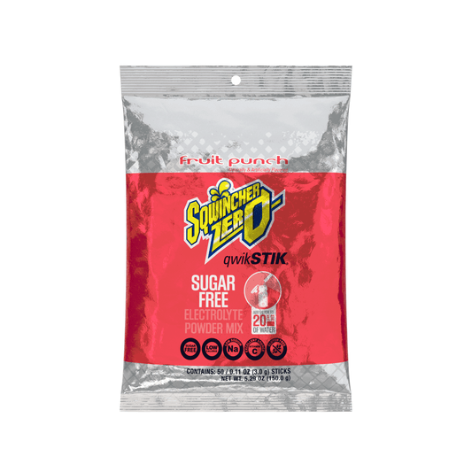 Sqwincher Qwik Stik ZERO Powder Stiks - 50 Pack Bag